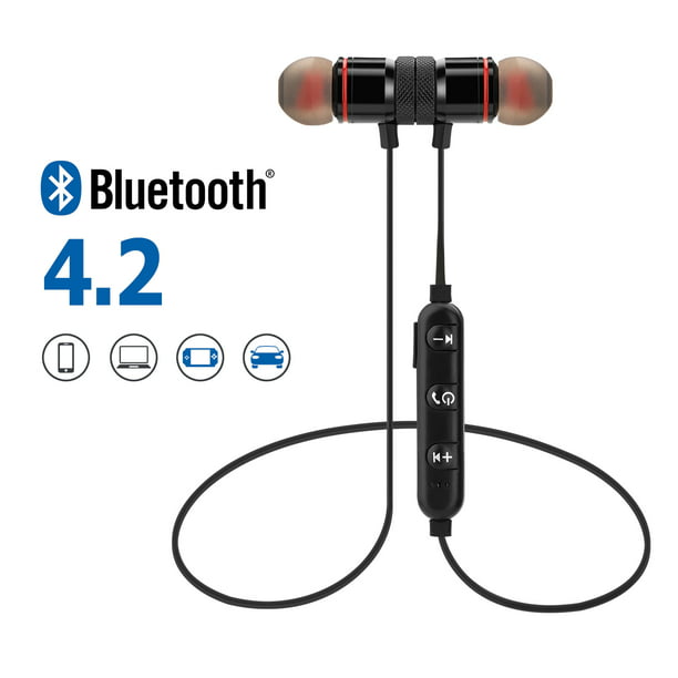 Sports Wireless Earphones Bluetooth Bass Stereo Headphones Ear Headset Hook Q3R8